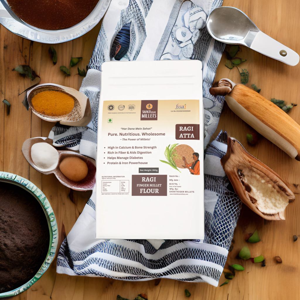 Organic Ragi Flour – Gluten-Free & High-Fiber